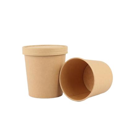 China Factory Manufacture Eco - Friendly Biodegradable Paper Bowl Printed Paper Bowl 24oz for sale