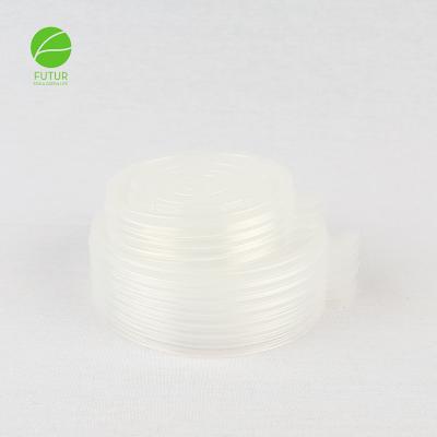 China Non Spill 97mm PP Biodegradable Paper Cup Lid , Fit Paper Bowl 16oz Tall for sale