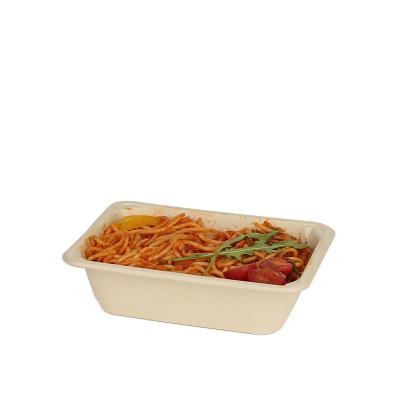 China Disposable Eco - Friendly Biodegradable Bagasse Food Boxes for sale