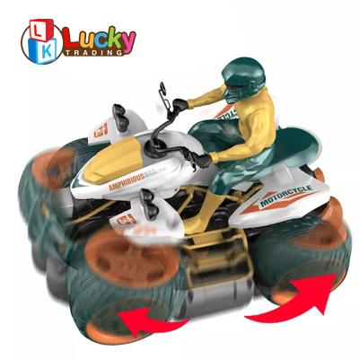 China 1:14 RC Model Stunt Land And Water Amphibious Motorcycle With Deformation Function for sale