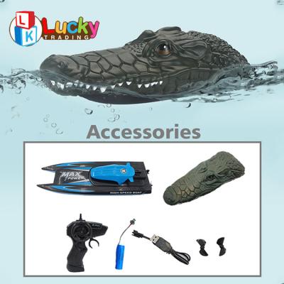 China Electric RC Hobby 2.4G Crocodile rc hobby high speed remote control boat for kids for sale