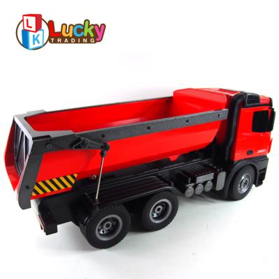 China RC hobby dump car toy 1:14 scale 10 channel RC construction truck with radio control light car rc car for sale