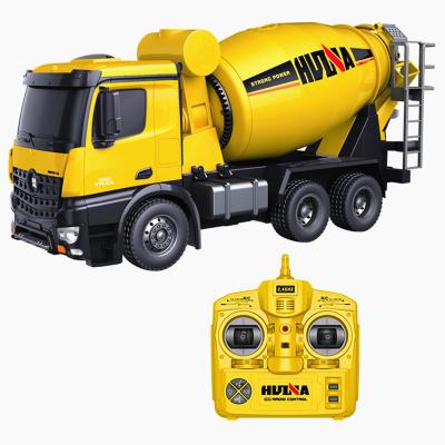 China New RC Hobby RC Toys Suitable Huina 1:14 4 CH Alloy Mixer Vehicle Mine Mud Car Truck 1574 for sale