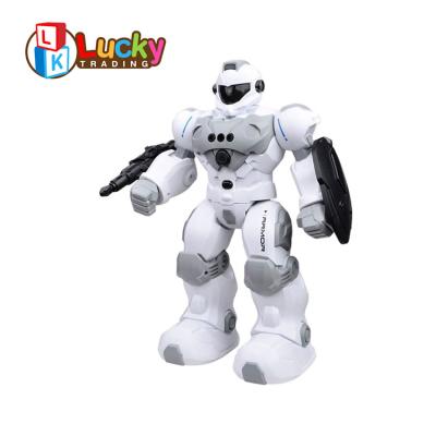 China Battery Operated Plastic Material 2.4G RC Smart Robot ABS Battery Operated Toy Robot with Light and Healthy Toy Amazon for sale