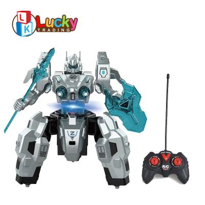 China Toy Shantou Toys Hot Sale Plastic RC Battery Operated Remote Control Toys Rc Toys Robot With Jet for sale