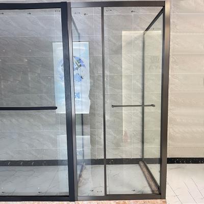 China Modern High End Simple Bathroom Designs Shower Enclosure Sliding Glass Door Shower Rooms for sale