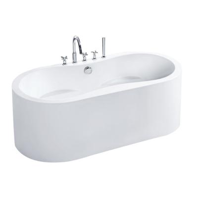 China Small Freestanding Acrylic Freestanding Bathtub With Exquisite Faucet Bathroom Tubs For Adults for sale