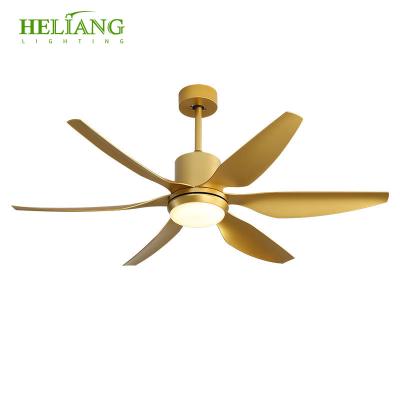 China Cheap Modern Residential Price Iron Plywood Decor Restaurant 6 Blade Led Ceiling Fan Light Factory Directly for sale