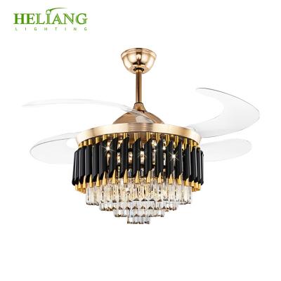 China Modern Fan Lamp Ceiling Chandelier Light Remote Control Dimmable Led Manufacturers Sell Like Hot Cakes for sale