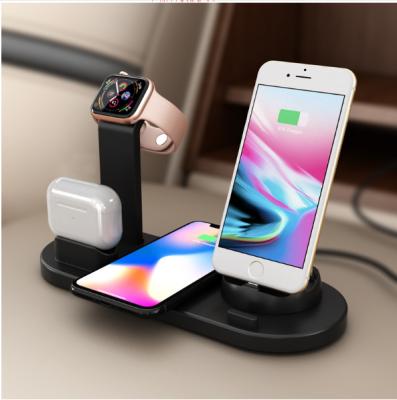 China Portable Multi Function Qi Wireless Charging Mobile Phone 10w Universal Desktop Cell Phone Smart Fast Charge 3 in 1 Wireless Charger for sale