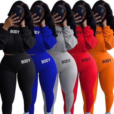 China LINSHI QUICK DRY Knitted Cotton Fleece Hoodies Sets Tracksuits Women's Clothing Falls Winter Pants Two Piece Set for sale