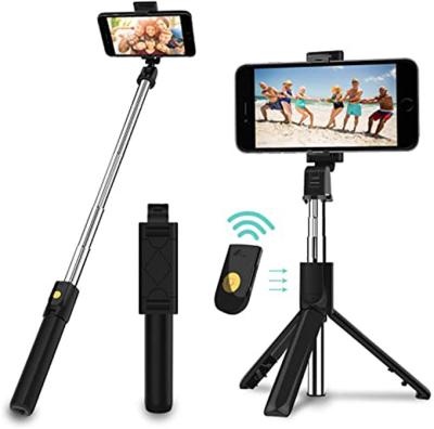 China Portable Flexible 3 in 1 Mini Selfie Stick Tripod with Detachable Exterior for iPhone Samsung Galaxy Android for sale