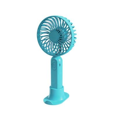 China Mini Handheld Cooling Fan 3 Car Ships USB Rechargeable with Mobile Phone Holder for Travel Office for sale