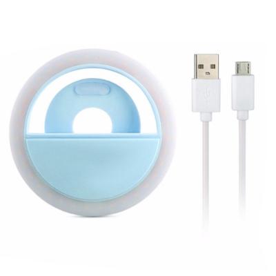 China Customize Mobile Accessories USB Rechargeable Selfie Ring Flash Mobile Cell Phone Selfie Camera Fill Led Light For Smartphone 86*27mm for sale