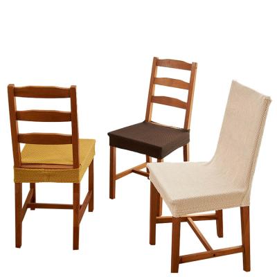 China Promotional Quality Various Soft Texture Good Elastic Seat Dining Dining Chair Covers for sale