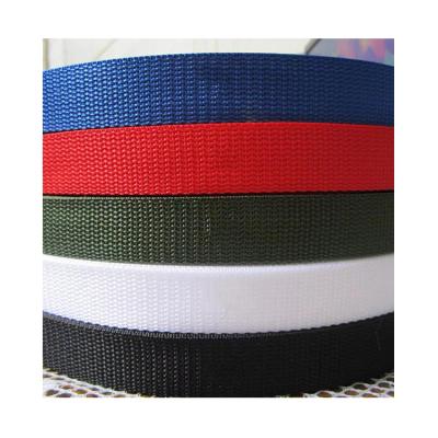 China Competitive Price Viable Custom Colored Plain Weave PP Fiber Single Fancy Webbing for sale