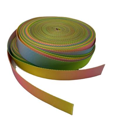 China Factory Price Viable Chinese Material Thick Imitation Gradient Ribbon Nylon Webbing for sale