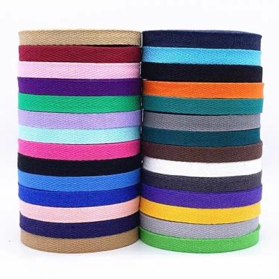 China Factory Wholesale Price 22Mm Viable Herringbone-pattern Cotton Strap Belt Webbing for sale