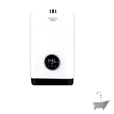 China Mudce High quality tankless gas water heater using natural gas for bathroom shower with safety child lock for sale