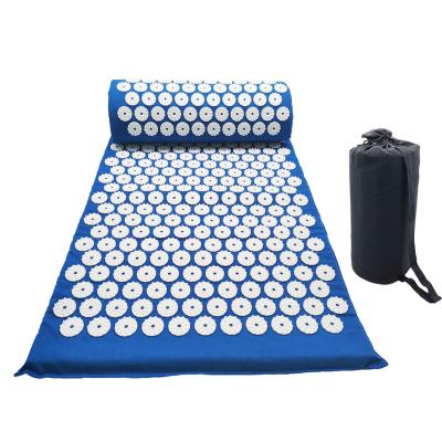 China Wholesale Professional Cotton Yoga Needles Relaxation Acupressure Massage Acupuncture Mat for sale