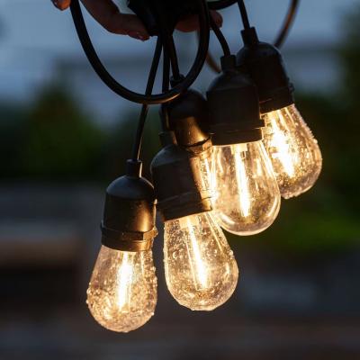 China Outdoor Hanging Light Bulb Set 100m Waterproof IP65 Cable with 200pcs Adjustable Holders for sale