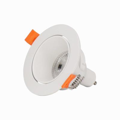 China Round Embedded Ceiling Anti Glare Gu10 Mr16 Led Light Spotlight Fixture for Commercial for sale