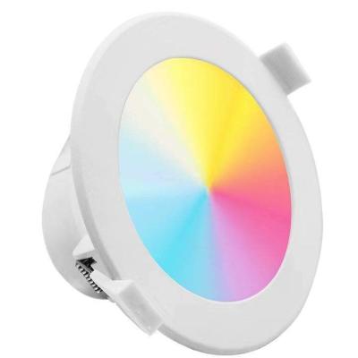 China IP44 Rated 10W Dimmable Smart RGB LED Downlight for Home Office Decorate Light TH0344 for sale