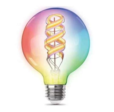 중국 색상 변경 및 무선 제어와 함께 80 Ra Dimmable Filament Bulb Smart LED Light 판매용