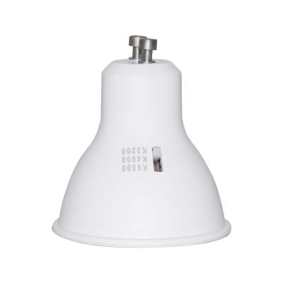 China Spotlights Item Type 120D 6W Switchable Multi CCT Dimmable GU10 LED Bulbs with 80 CRI for sale