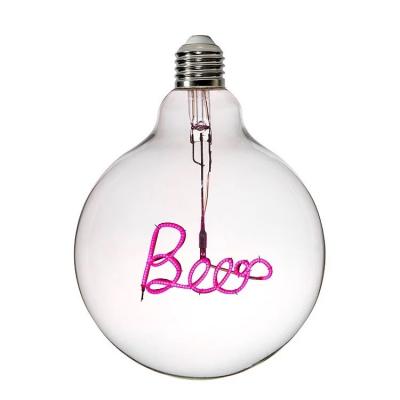 China IP44 Unique Design Metal Home Decor DIY Holiday Filament Bulb Vintage LED Table Lamp for sale