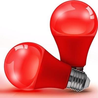 China E26 Red LED Bulb A19 9W for Valentine's Day Indoor Porch Thanksgiving Year Decoration for sale