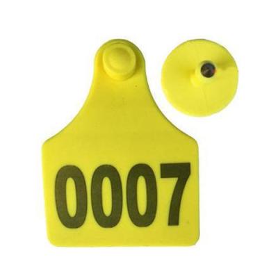 China Animal Husbandry Long Range 860-960Mhz UHF Cow Waterproof/Waterproof Electronic Cattle RFID Ear Tag for sale