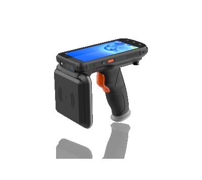 China NEW ABS Android 10 Long Range 20m UHF Rfid Reader Portable Handheld GPS Wifi 2D USB Barcode Reader for sale