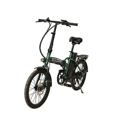 China Aluminum Alloy Popular style 20 inch foldable fat tire bicycle black electric bike for sale cheap for sale