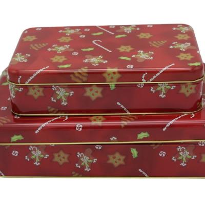 China Large High Grade Recyclable Arch Christmas Gift Rectangular Triangle Gift Rhinestone Material Empty Caviar Tins Box TKA for sale