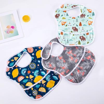 China Pul Toddler Sustainable Waterproof Bibs With Pocket for sale