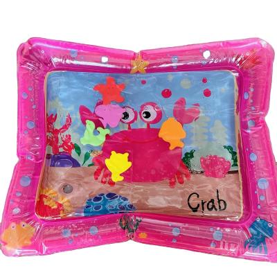 China Educational Toy Pink Water Play pad is suitable for babies aged 3-24 months to strengthen their muscles and is a portable baby play water mat for sale