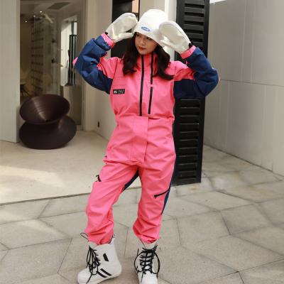 China Overall One-piece Breathable Waterproof High Quality Anti-UV Ski Jumpsuit Snow Suits Active Outdoor Ski Suits Windproof Snowproof Skiing for sale