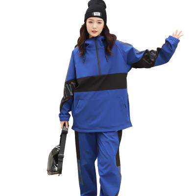 China Breathable Ski Suit Jackets And Pants Snowboarding Hooded Waterproof Winter Warm Snow Coat Insulated Windproof for sale