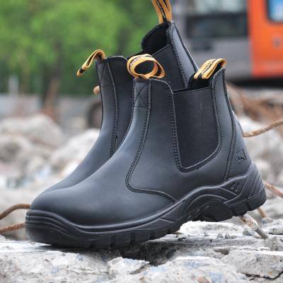 China Full Grain Cow Leather Steel Toe SAFETOE Waterproof Safety Boots For Men And Women Slip Resistant High Cut Industrial Shoes for sale