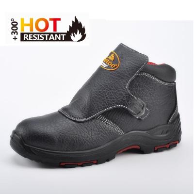 China Anti Static Rubber Leather Work Shoes With Steel Toe Anti Puncture Protective Footwear for sale