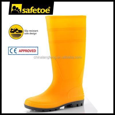 China Waterproof Cheap Women Rubber Rain Boots, Cheap Yellow Gum Boots, High Heel Wellington Boots for sale