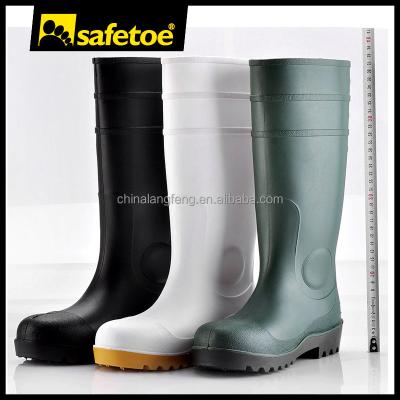 China CE ISO 20345:2011 S5 SRC CE Approved Heavy Industrial Steel Toe S5 PVC Rain Boots for sale