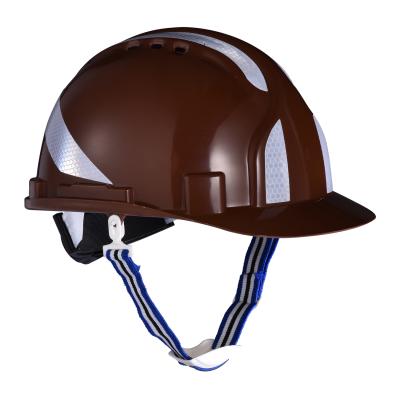 China Construction work 8 point attachment provides impact protection hard hats for sale