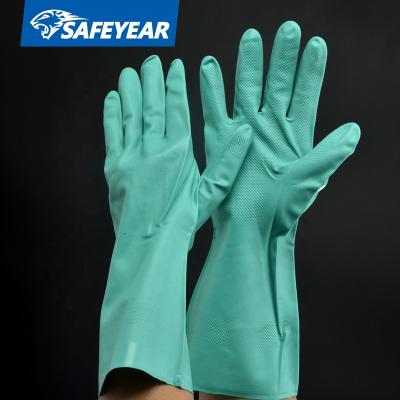 China High quality waterproof/household/household nitrile cleaning waterproof gloves with long cuff for washing/cleaning for sale