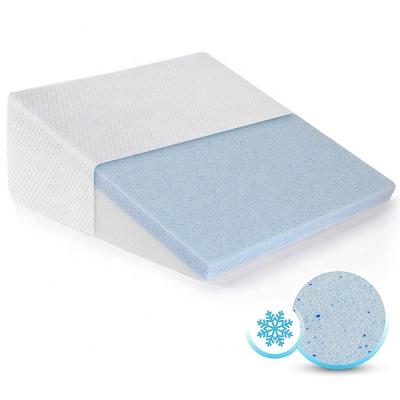 China Anti-Static Memory Foam Bed Wedge Pillow For Sleeping Lumbar Support Cushion Pillow for sale