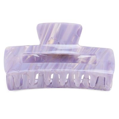 China INS Eco-Friendly/Recyclable/Fancy Style 10CM Hollow Hair Clips Rectangle Hair Claw Women Large Acetic Acid Hair Claw Clips for sale