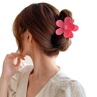 China Fashion Simple Cute Color Frosted Women's Hairpin Fashion Flower Hair Accessories for sale