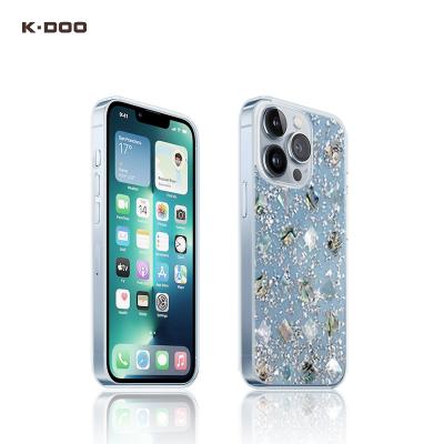 China K-Doo Special Case Bling Natural Glossy Shockproof Back Cover Real Shell Shockproof Design For iPhone13/13mini/13pro/13promax for sale