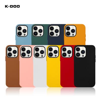 China High Quality K-Doo Mag Noble Collection Original Design Shockproof Leather Case Back Cover (With MagSafe) For iPhone13/13mini/13pro/13promax for sale